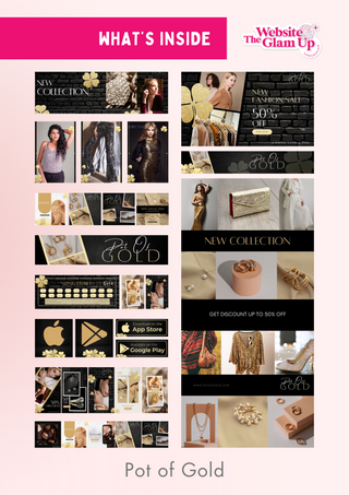 Pot of Gold E-Commerce Canva Template Pack