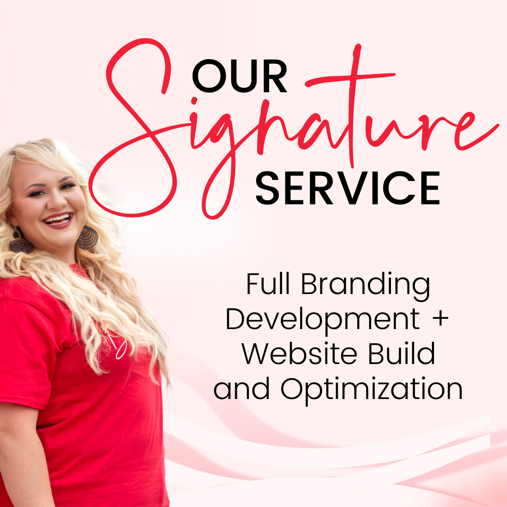 Our signature branding website optimization package hot mess consulting