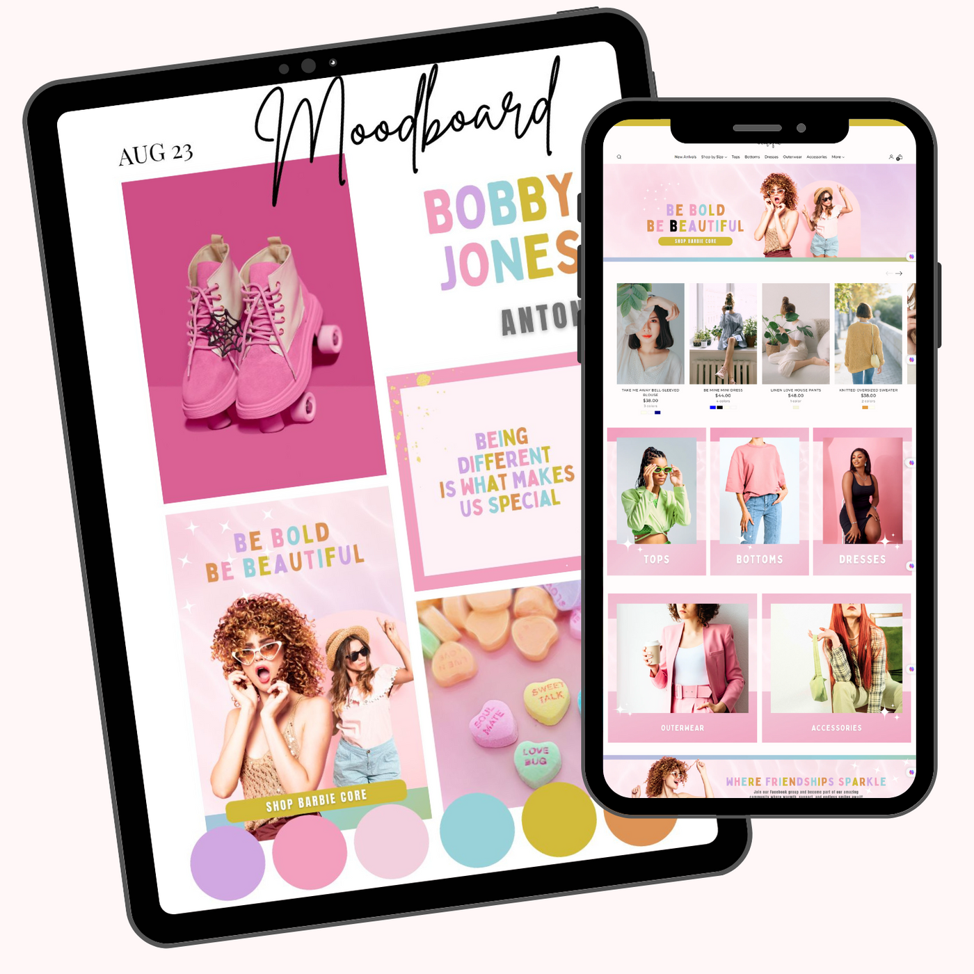 Pink Bombshell E-Commerce Canva Template Pack