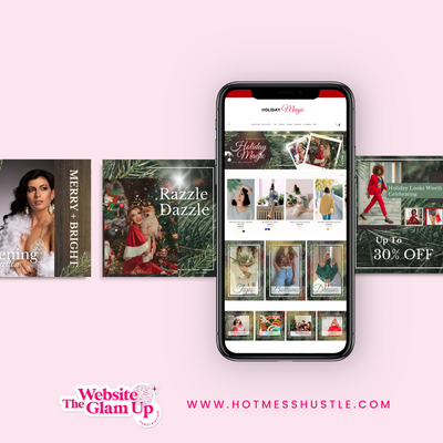 Holiday Magic E-Commerce Canva Template Pack