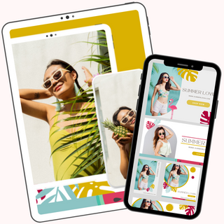 Summer Loving E-Commerce Canva Template Pack