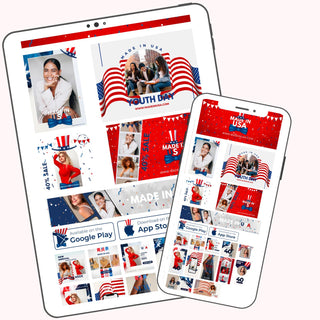Made in USA E-Commerce Canva Template Pack