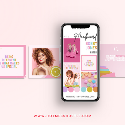 Pink Bombshell E-Commerce Canva Template Pack