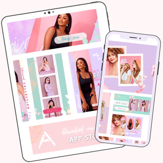 Whimsical Pastel E-Commerce Canva Template Pack