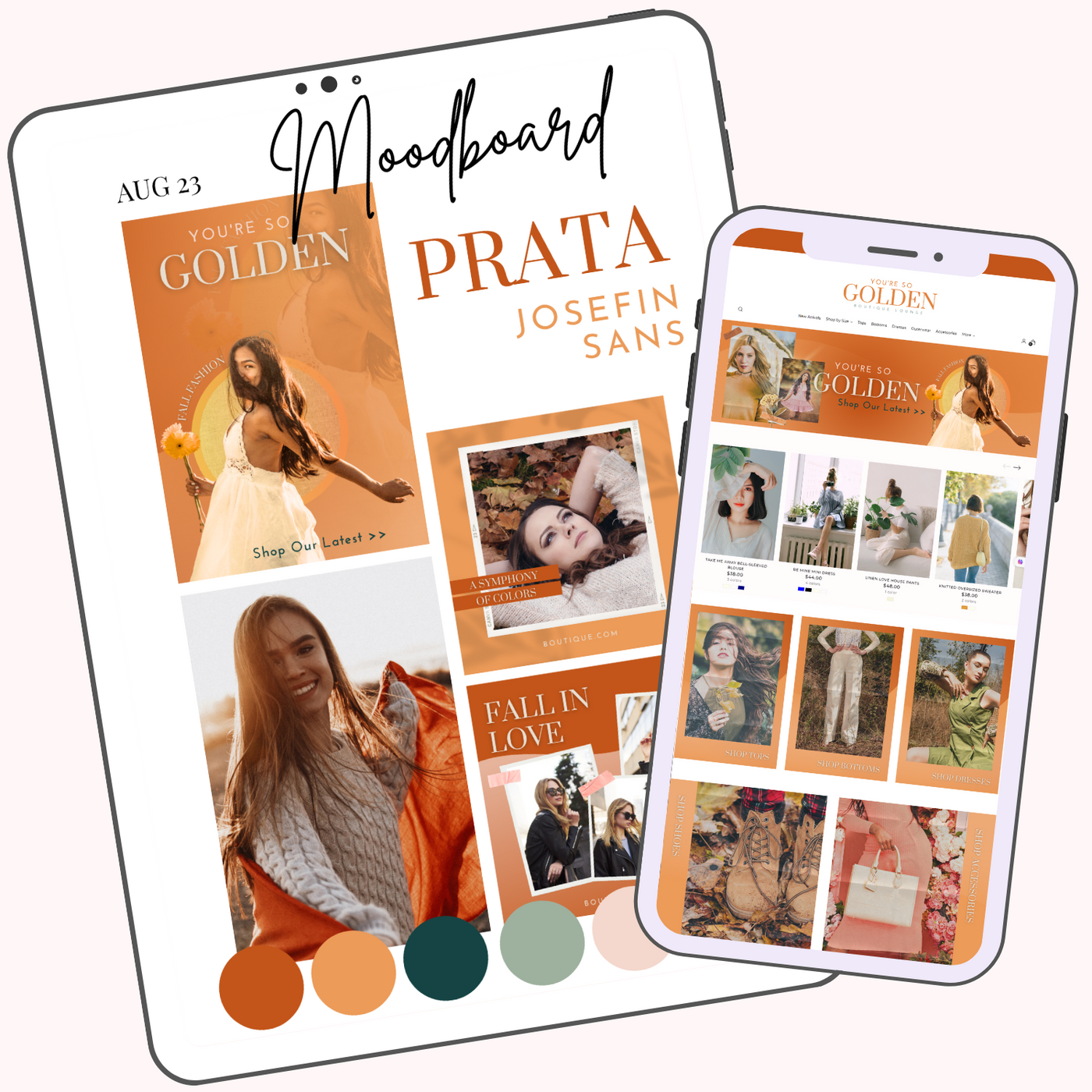 So Golden E-Commerce Canva Template Pack