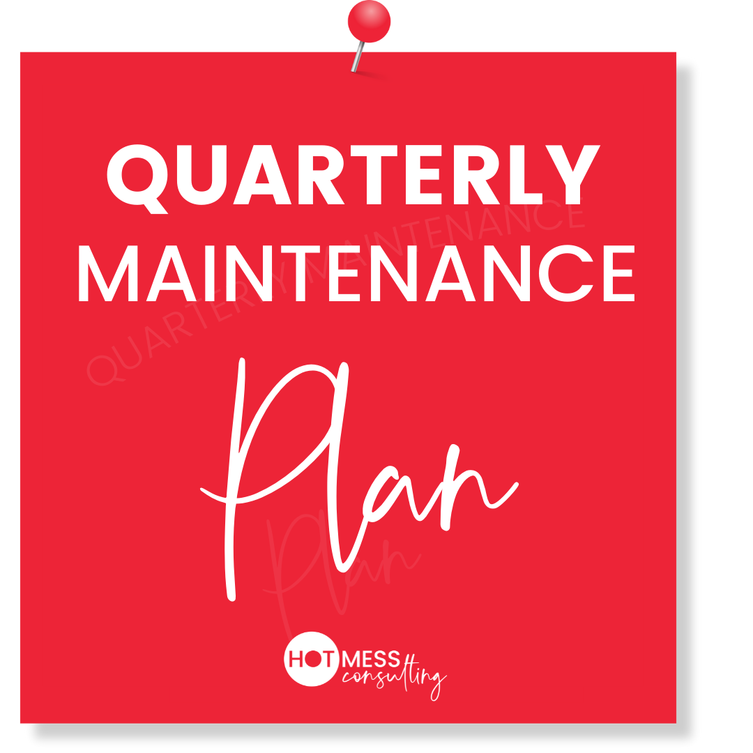 Homepage Maintenance Plan